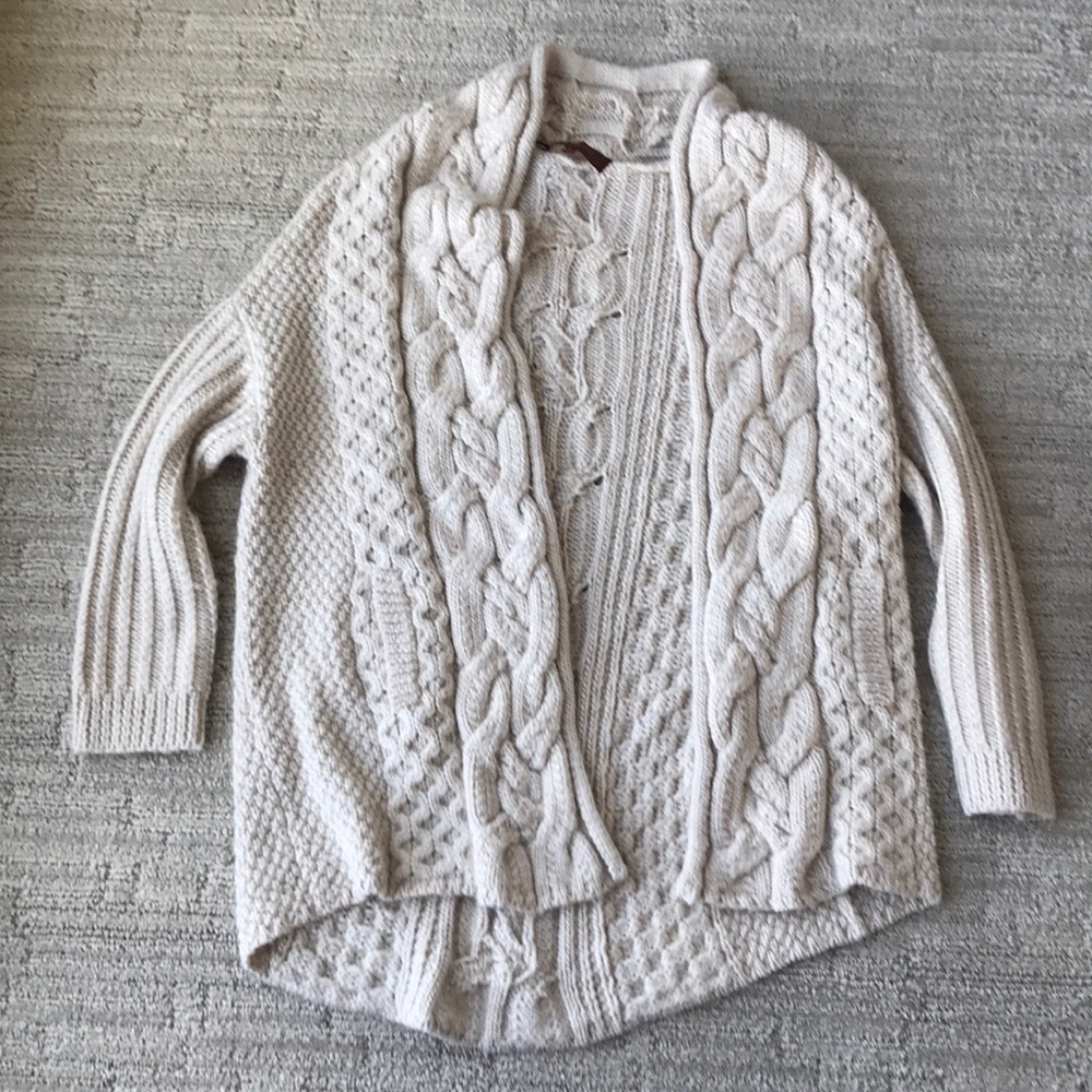 7 for all mankind cardigan alpaca sweater, small